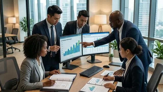 Moderner Arbeitsplatz mit digitalen Einwanderungsdokumenten und Übersetzungstools